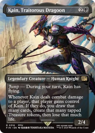 (316) Magic The Gathering Magic: The Gathering - FINAL FANTASY: Extras Single: Kain, Traitorous Dragoon (V.1) Holo Rare
