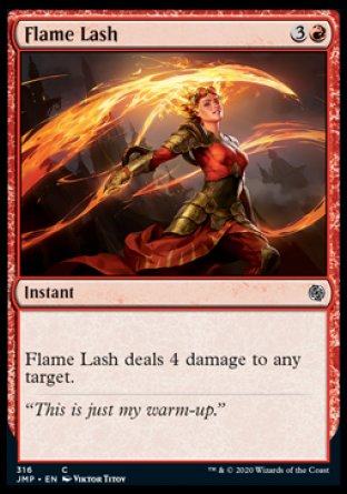 (316) Magic The Gathering Jumpstart Single: Flame Lash Common