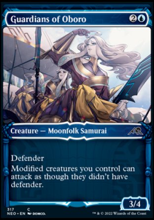 (317) Magic The Gathering Kamigawa: Neon Dynasty: Extras Single: Guardians of Oboro Holo Common