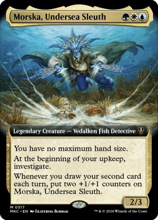 (317) Magic The Gathering Commander: Murders at Karlov Manor: Extras Single: Morska, Undersea Sleuth (V.1) Mythic