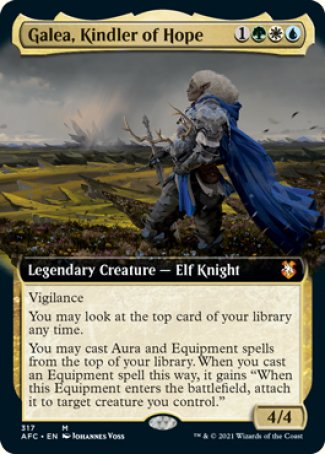 (317) Magic The Gathering Commander: Adventures in the Forgotten Realms: Extras Single: Galea, Kindler of Hope (V.1) Mythic