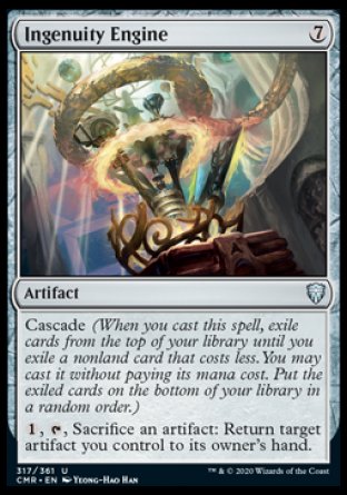 (317/361) Magic The Gathering Commander Legends Single: Ingenuity Engine Holo Uncommon
