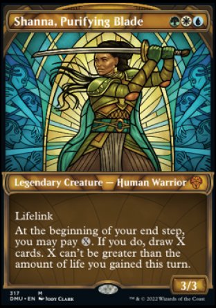 (317) Magic The Gathering Dominaria United: Extras Single: Shanna, Purifying Blade (V.1) Holo Mythic