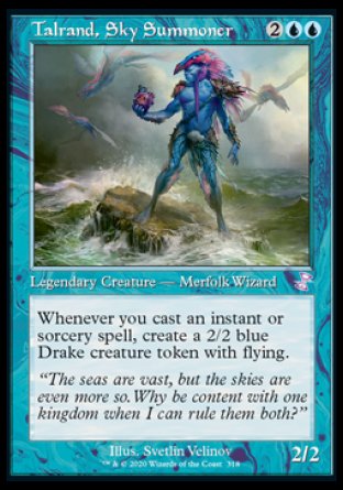 (318) Magic The Gathering Time Spiral Remastered: Extras Single: Talrand, Sky Summoner Holo Time Shifted