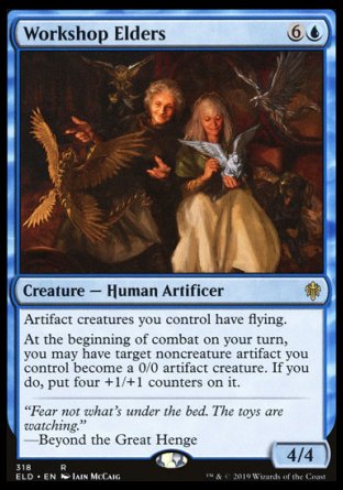 (318) Magic The Gathering Throne of Eldraine: Extras Single: Workshop Elders Rare