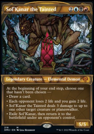 (318) Magic The Gathering Dominaria United: Extras Single: Sol'Kanar the Tainted (V.1) Holo Mythic