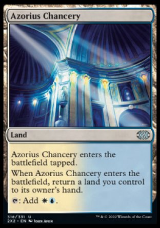 (318) Magic The Gathering Double Masters 2022 Single: Azorius Chancery Holo Uncommon