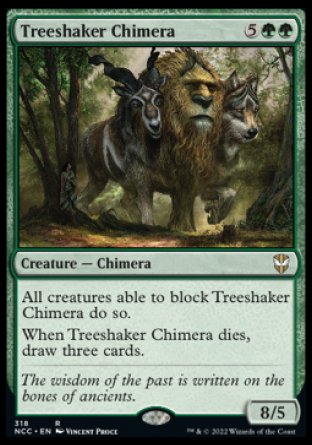 (318) Magic The Gathering Commander: Streets of New Capenna Single: Treeshaker Chimera Rare