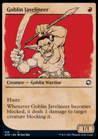 (318) Magic The Gathering Adventures in the Forgotten Realms: Extras Single: Goblin Javelineer Holo Common