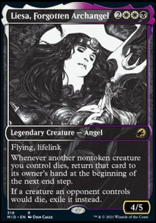 (319) Magic The Gathering Innistrad: Midnight Hunt: Extras Single: Liesa, Forgotten Archangel Rare