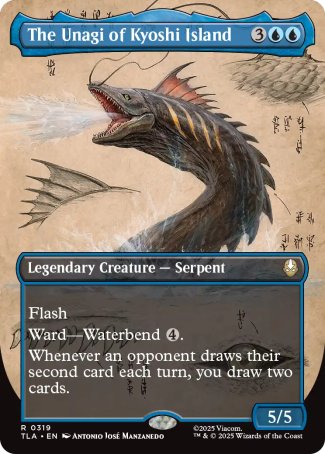 (319) Magic The Gathering Magic: The Gathering | Avatar: The Last Airbender: Extras Single: The Unagi of Kyoshi Island Rare