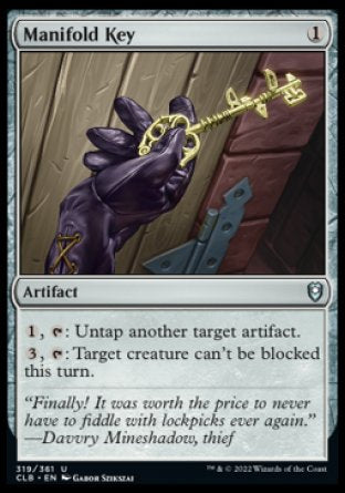 (319) Magic The Gathering Commander Legends: Battle for Baldur's Gate Single: Manifold Key Holo Uncommon