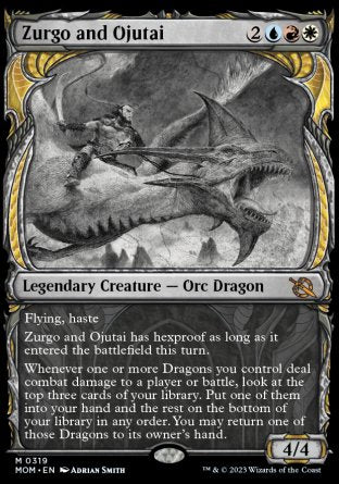 (319) Magic The Gathering March of the Machine: Extras Single: Zurgo and Ojutai Holo Mythic