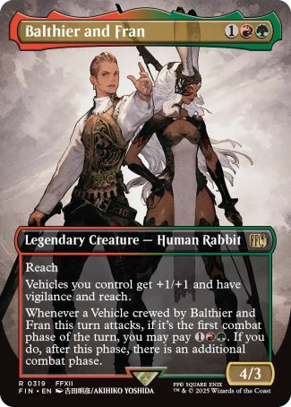 (319) Magic The Gathering Magic: The Gathering - FINAL FANTASY: Extras Single: Balthier and Fran (V.1) Holo Rare