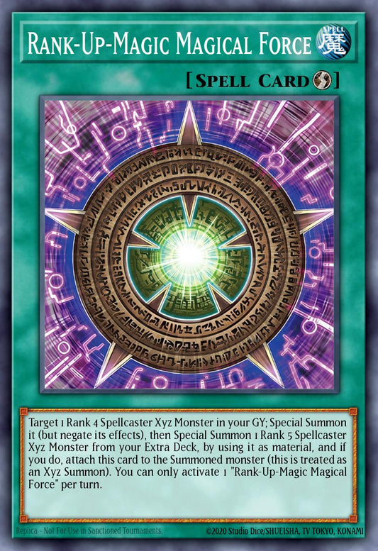 (056) YuGiOh TCG MZTM: Maze of the Master Single: Rank-Up-Magic Magical Force  Rare
