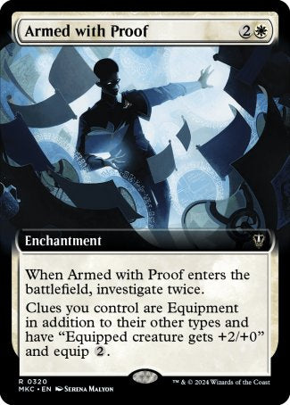 (320) Magic The Gathering Commander: Murders at Karlov Manor: Extras Single: Armed with Proof Rare