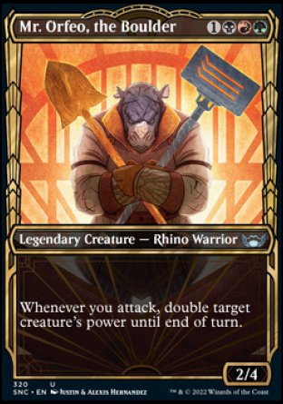 (320) Magic The Gathering Streets of New Capenna: Extras Single: Mr. Orfeo, the Boulder (V.1) Uncommon