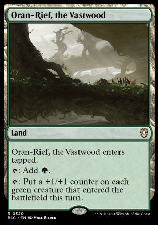(320) Magic The Gathering Commander: Bloomburrow Single: Oran-Rief, the Vastwood Rare