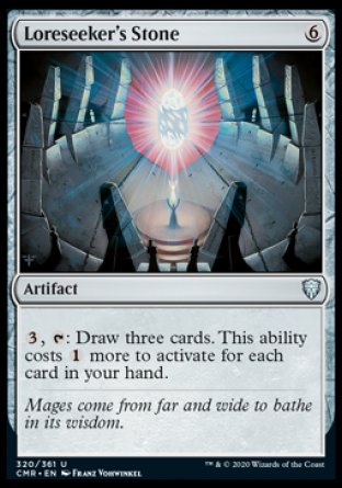 (320/361) Magic The Gathering Commander Legends Single: Loreseeker's Stone Holo Uncommon