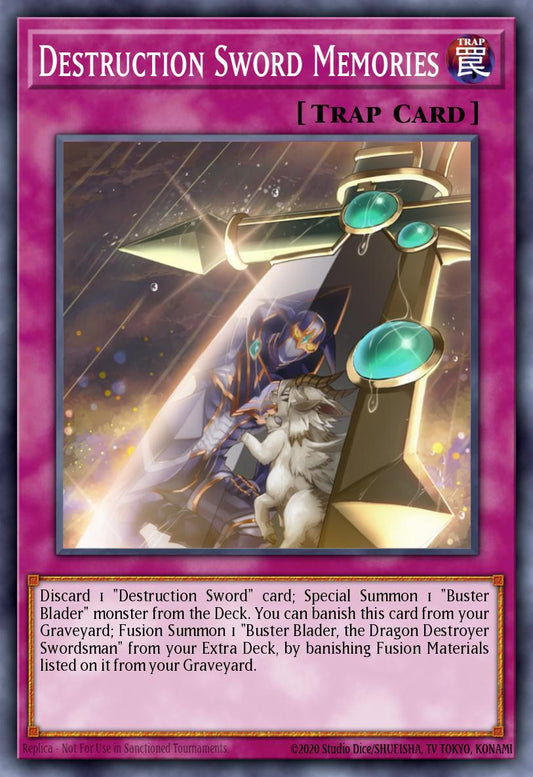 (281) YuGiOh TCG MP25: 2025 Mega-Pack Tin Single: Destruction Sword Memories  Ultra Rare