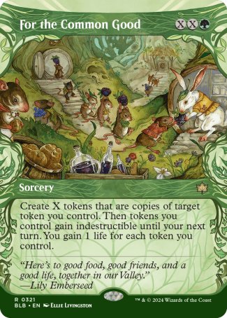 (321) Magic The Gathering Bloomburrow: Extras Single: For the Common Good Holo Rare