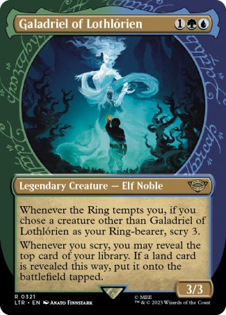 (321) Magic The Gathering The Lord of the Rings: Tales of Middle-earth: Extras Single: Galadriel of Lothl������rien (V.1) Rare