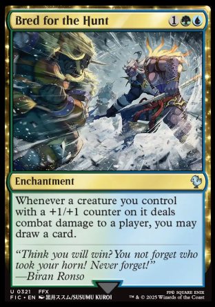 (321) Magic The Gathering Commander: Magic: The Gathering - FINAL FANTASY: Collector's Edition Single: Bred for the Hunt Holo Uncommon