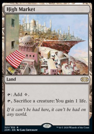 (321/332) Magic The Gathering Double Masters Single: High Market Holo Rare