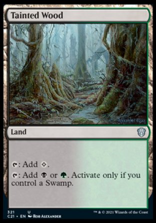 (321) Magic The Gathering Commander: Strixhaven Single: Tainted Wood Uncommon