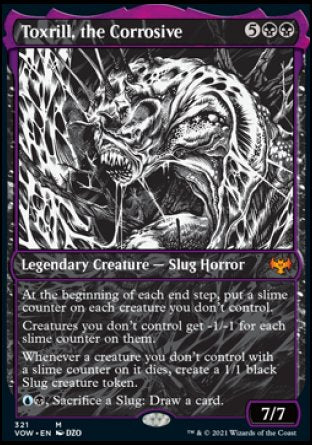 (321) Magic The Gathering Innistrad: Crimson Vow: Extras Single: Toxrill, the Corrosive Holo Mythic