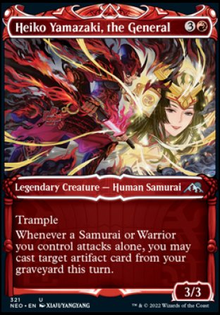 (321) Magic The Gathering Kamigawa: Neon Dynasty: Extras Single: Heiko Yamazaki, the General Holo Uncommon