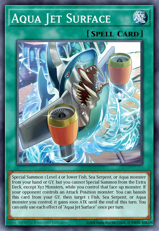 (416) YuGiOh TCG MP25: 2025 Mega-Pack Tin Single: Aqua Jet Surface  Common