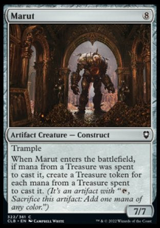 (322) Magic The Gathering Commander Legends: Battle for Baldur's Gate Single: Marut Holo Common