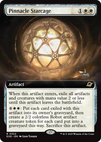 (322) Magic The Gathering Edge of Eternities: Extras Single: Pinnacle Starcage Rare