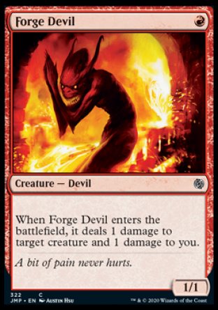 (322) Magic The Gathering Jumpstart Single: Forge Devil Common