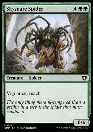 (322) Magic The Gathering Commander Masters Single: Skysnare Spider Common