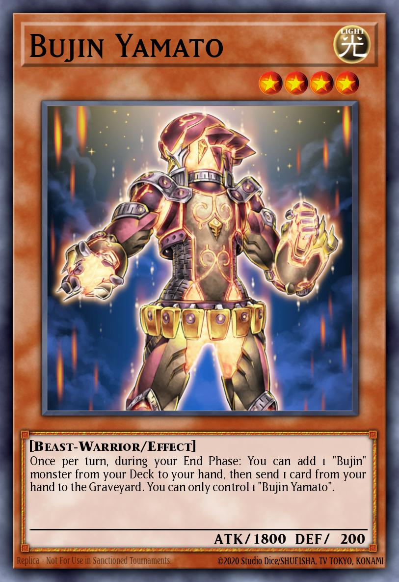 (209) YuGiOh TCG RA04: Quarter Century Stampede Single: Bujin Yamato (V.1 - Platinum Secret Rare) Platinum Secret Rare