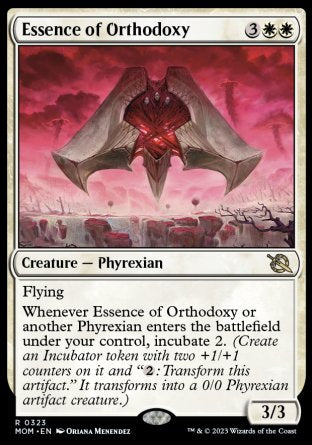 (323) Magic The Gathering March of the Machine: Extras Single: Essence of Orthodoxy (V.1) Holo Rare