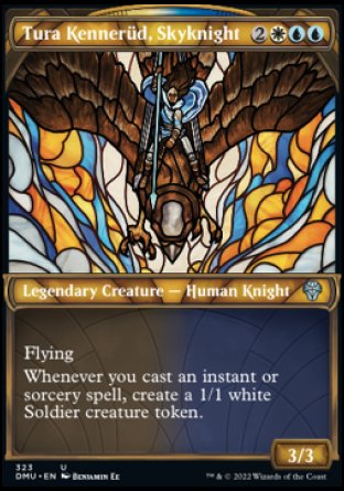 (323) Magic The Gathering Dominaria United: Extras Single: Tura Kenner������d, Skyknight (V.1) Holo Uncommon