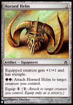 (132) Magic The Gathering The List Single: Horned Helm Common