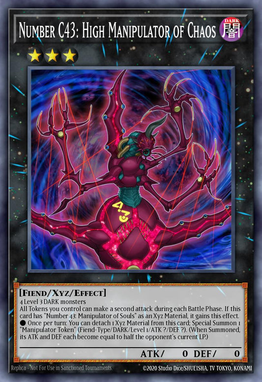 (048) YuGiOh TCG PRIO: Primal Origin Single: Number C43: High Manipulator of Chaos  Rare