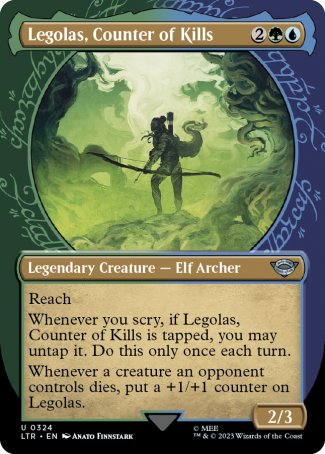 (324) Magic The Gathering The Lord of the Rings: Tales of Middle-earth: Extras Single: Legolas, Counter of Kills Uncommon