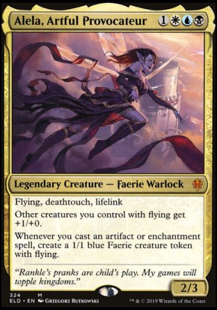 (324) Magic The Gathering Throne of Eldraine: Extras Single: Alela, Artful Provocateur Mythic