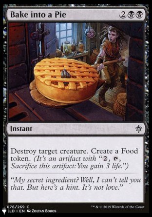 (076) Magic The Gathering The List Single: Bake into a Pie Common