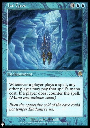 (024) Magic The Gathering The List Single: Ice Cave Rare