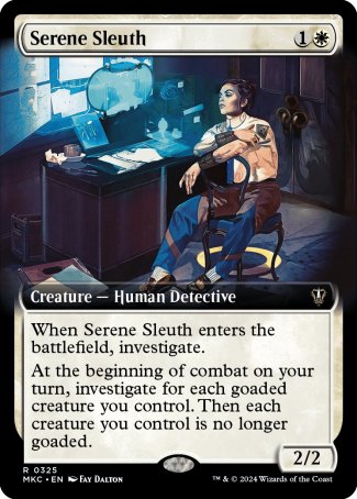 (325) Magic The Gathering Commander: Murders at Karlov Manor: Extras Single: Serene Sleuth Rare