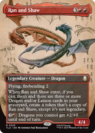 (325) Magic The Gathering Magic: The Gathering | Avatar: The Last Airbender: Extras Single: Ran and Shaw Rare