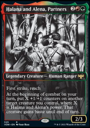 (325) Magic The Gathering Innistrad: Crimson Vow: Extras Single: Halana and Alena, Partners Rare