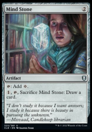 (325) Magic The Gathering Commander Legends: Battle for Baldur's Gate Single: Mind Stone Holo Uncommon