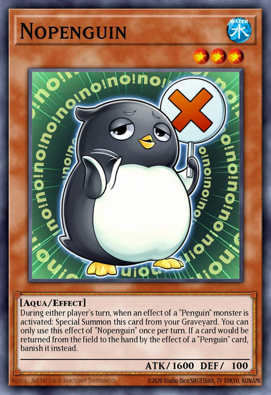 (037) YuGiOh TCG PRIO: Primal Origin Single: Nopenguin  Common
